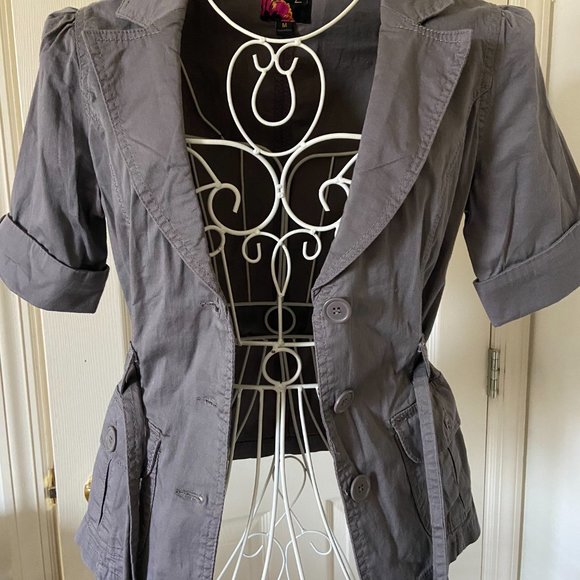 Forever 21 Dark Gray Jacket/Top - Picture 4 of 7